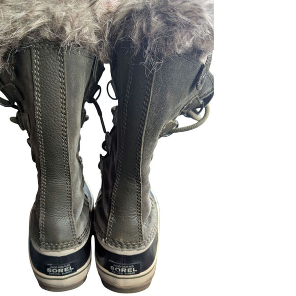 Sorel Joan of Arc Waterproof Insulated Winter Snow Boots Faux Fur Size 6.5 - Picture 7 of 7